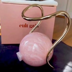 Cult Gaia Round Pearl Bag in Pink Brand New